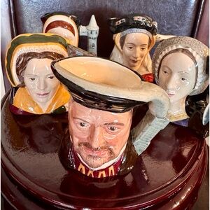 Royal Doulton Set Of 5 Character Jugs.